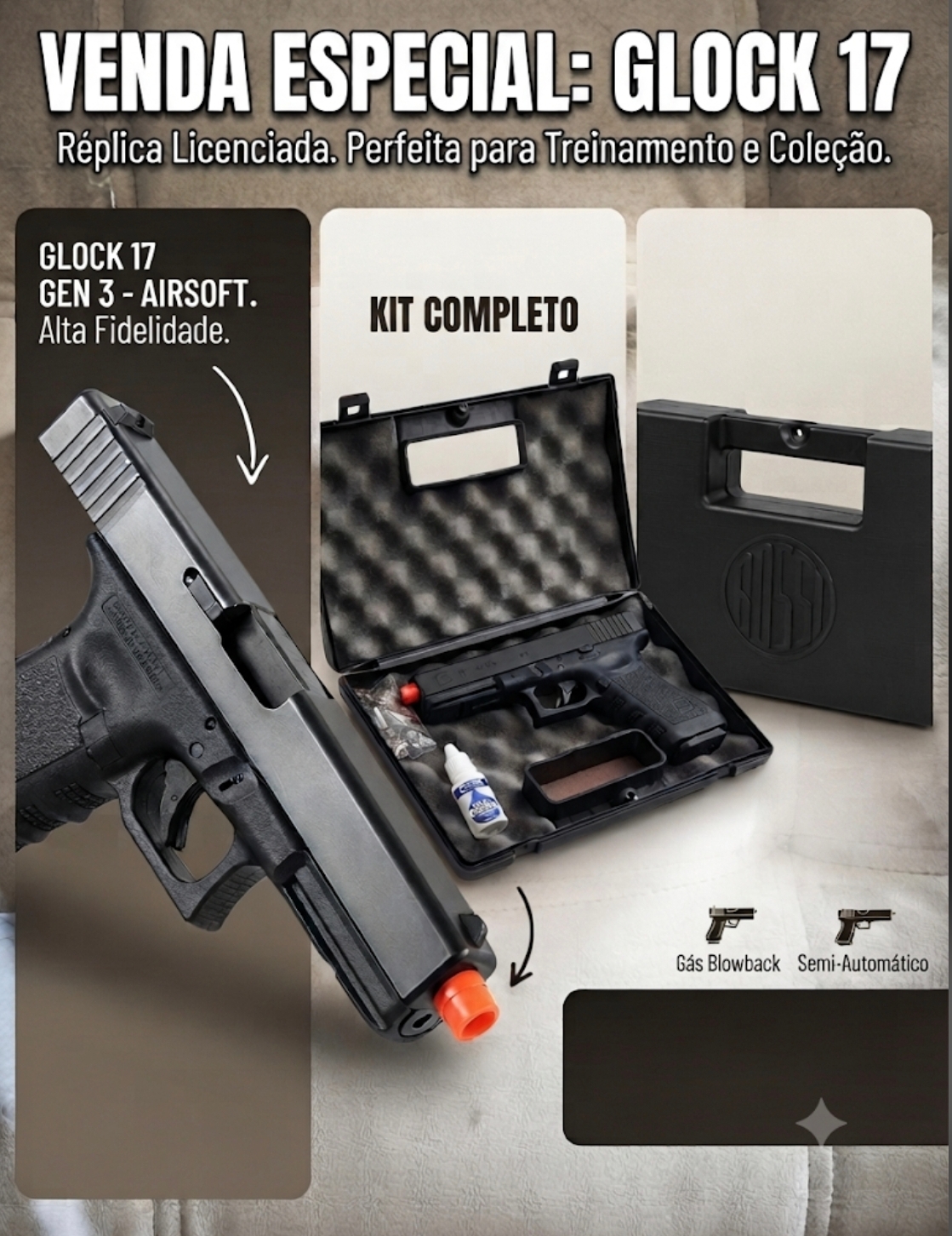 Glock 17 réplica original 