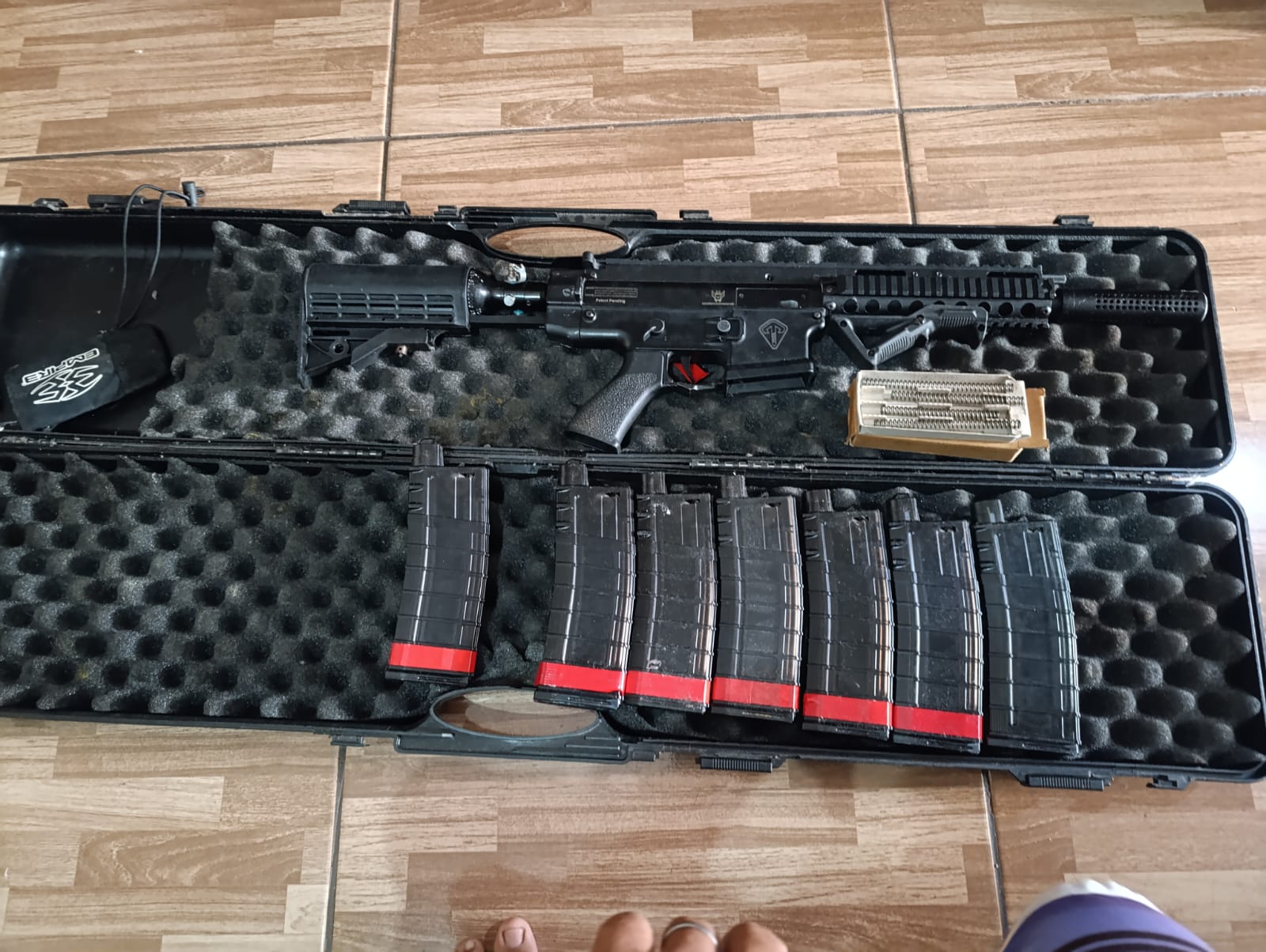 🎯 KIT AIRSOFT – EQUIPAMENTO + CASE + ACESSÓRIOS