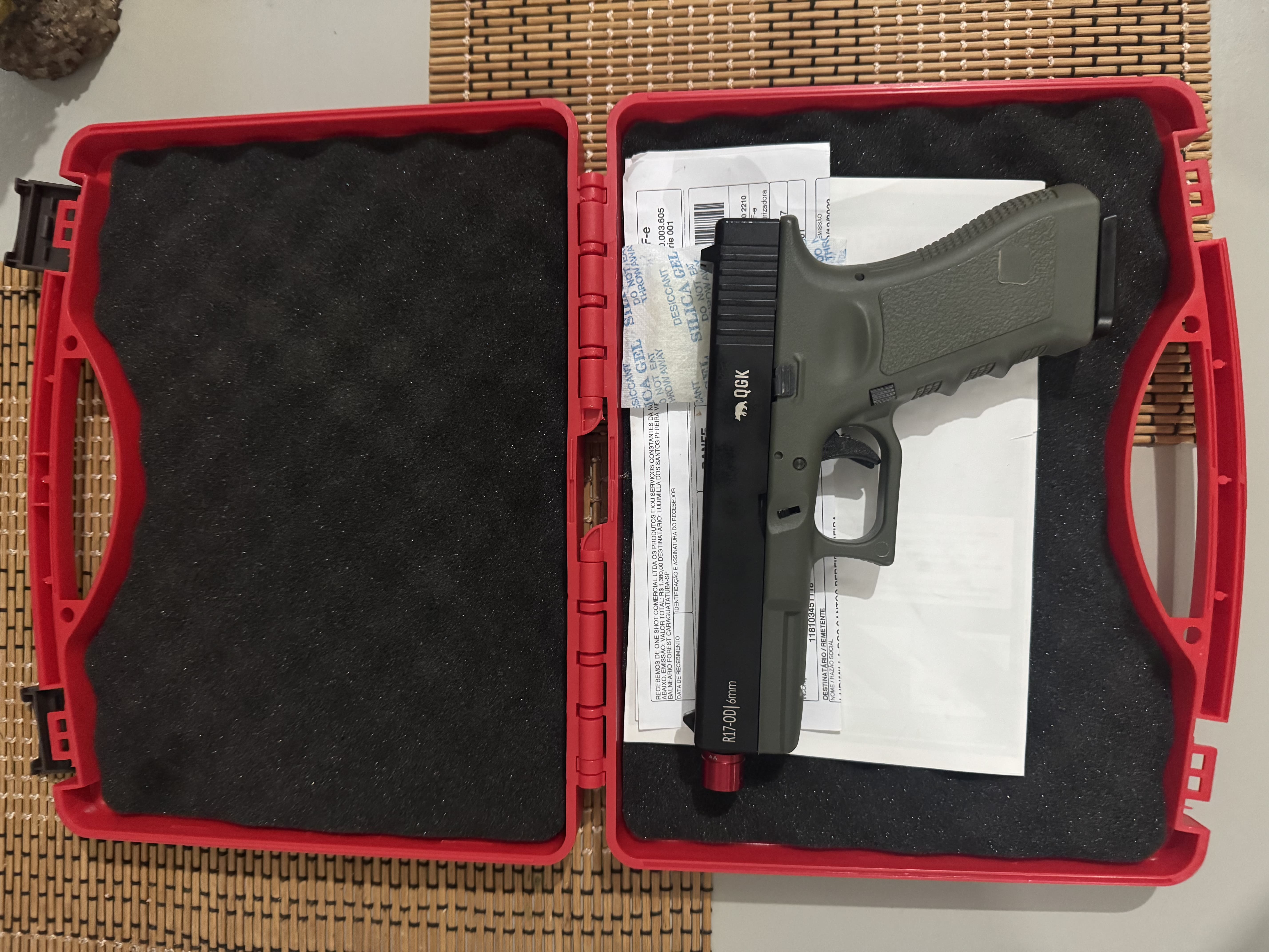 Pistola Glock Airsoft R17 OD GBB Army Blowback 6mm