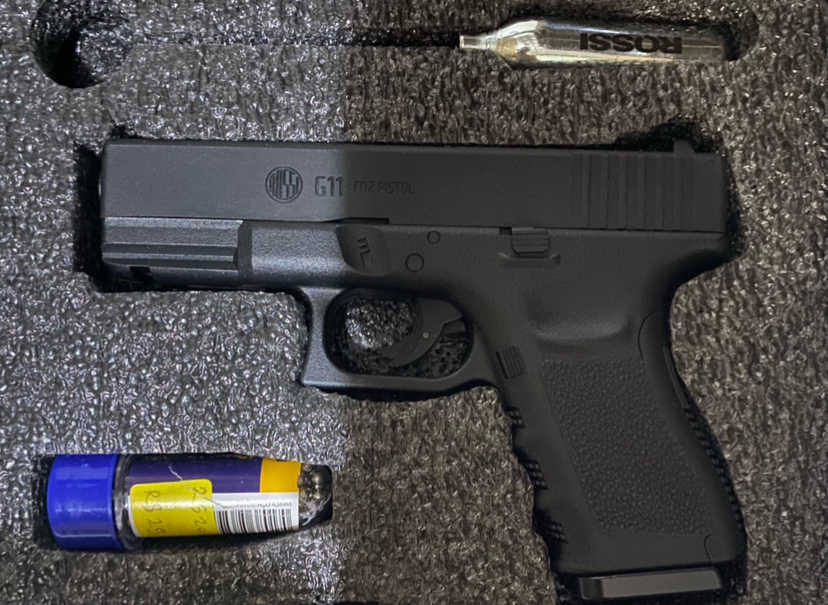 Pistola Airsoft Pressão Rossi Co2 4,5 Mm