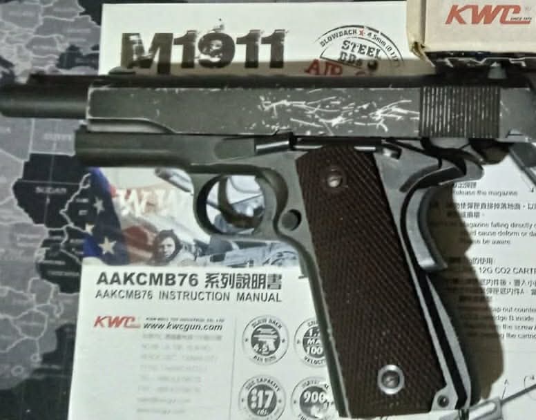 colt1911 full metal semi automática dinheiro,pix, cartão 